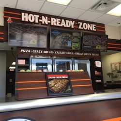 Little Caesars Pizza - Nice place has Pepsi and restroom as you wait. Cook to order.