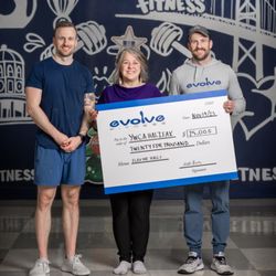 Evolve Fitness - Evolve Fitness Flex The Halls event donation of $25,000 to the YWCA