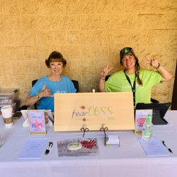 fearLESS CPR - Our Awesome Women at our Registration table.