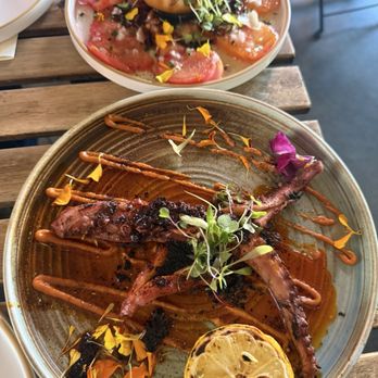 Le Great Outdoor - Grilled Octopus - Mediterranean Near Me - Santa Monica, California Le Great Outdoor - Grilled Octopus - Mediterranean Near Me - Santa Monica, California