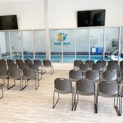 Fish Tails Swim School - Lobby with a toy corner for siblings