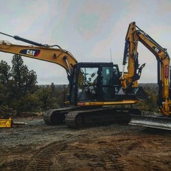 C&S Dirt Works - Excavators on a job in Bend.