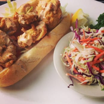 Impudent Oyster - Oyster Po' Boy Sandwich with Coleslaw - Seafood Near Me - Chatham, Massachusetts Impudent Oyster - Oyster Po' Boy Sandwich with Coleslaw - Seafood Near Me - Chatham, Massachusetts
