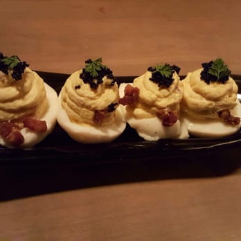Carson Kitchen - Devils Egg with caviar - New American Near Me - Las Vegas, Nevada