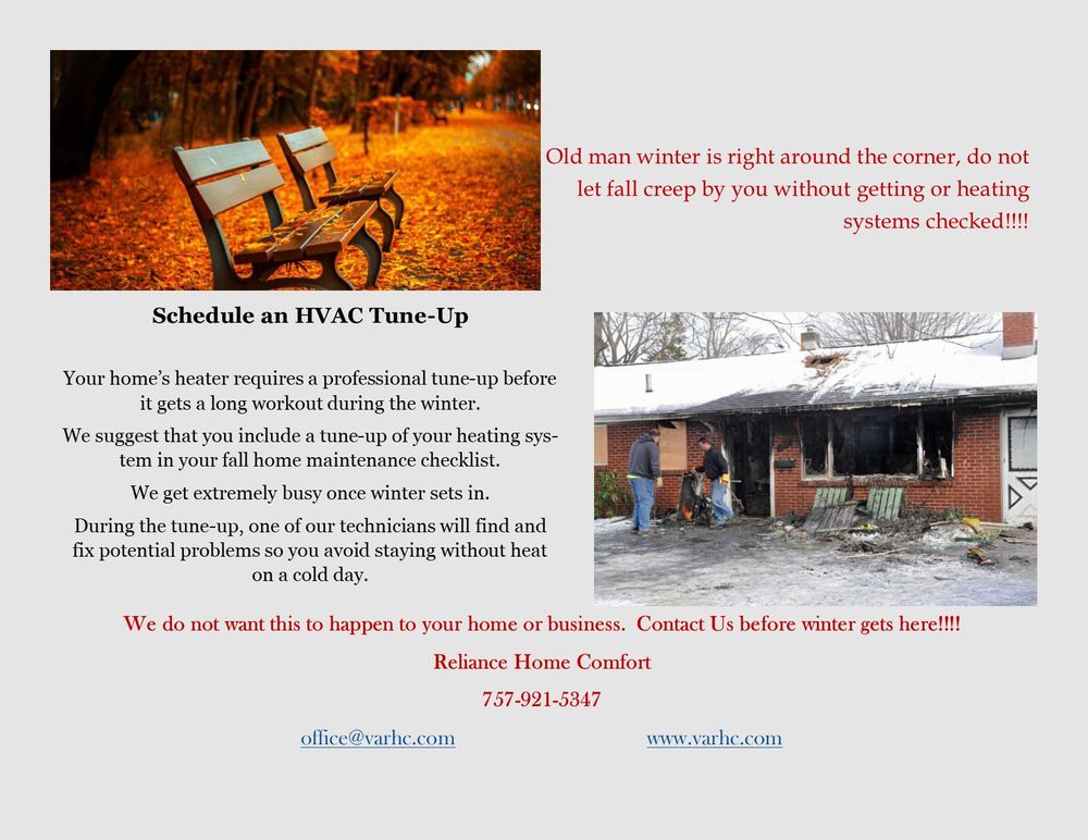 Slide of Reliance Home Comfort