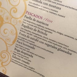 El Jockey - La carta y opciones de pescados de El Jockey.