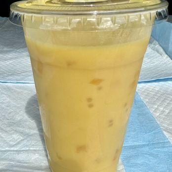 Bao Bei - My Mango Sago (with Pomelo). It was cool, creamy, and refreshing. - Taiwanese Near Me - Rockville, Maryland Bao Bei - My Mango Sago (with Pomelo). It was cool, creamy, and refreshing. - Taiwanese Near Me - Rockville, Maryland