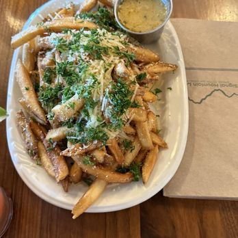 The Trapper Grill / Deadman's Bar - Parmesan fries - Coffee & Tea Near Me - Moran, Wyoming The Trapper Grill / Deadman's Bar - Parmesan fries - Coffee & Tea Near Me - Moran, Wyoming