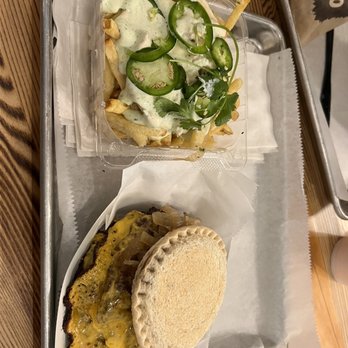 Burger Mojo - PB Cool J and Queso Supernova Froes - Burgers Near Me - College Station, Texas