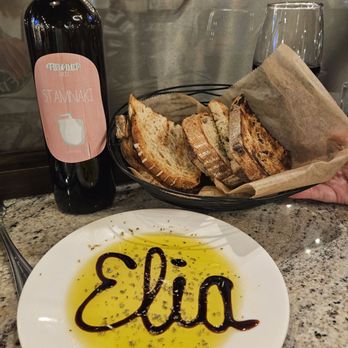 Elia Mediterranean Grille - Grilled olive bread with dipping oil - Sports Bars Near Me - Warrendale, Pennsylvania