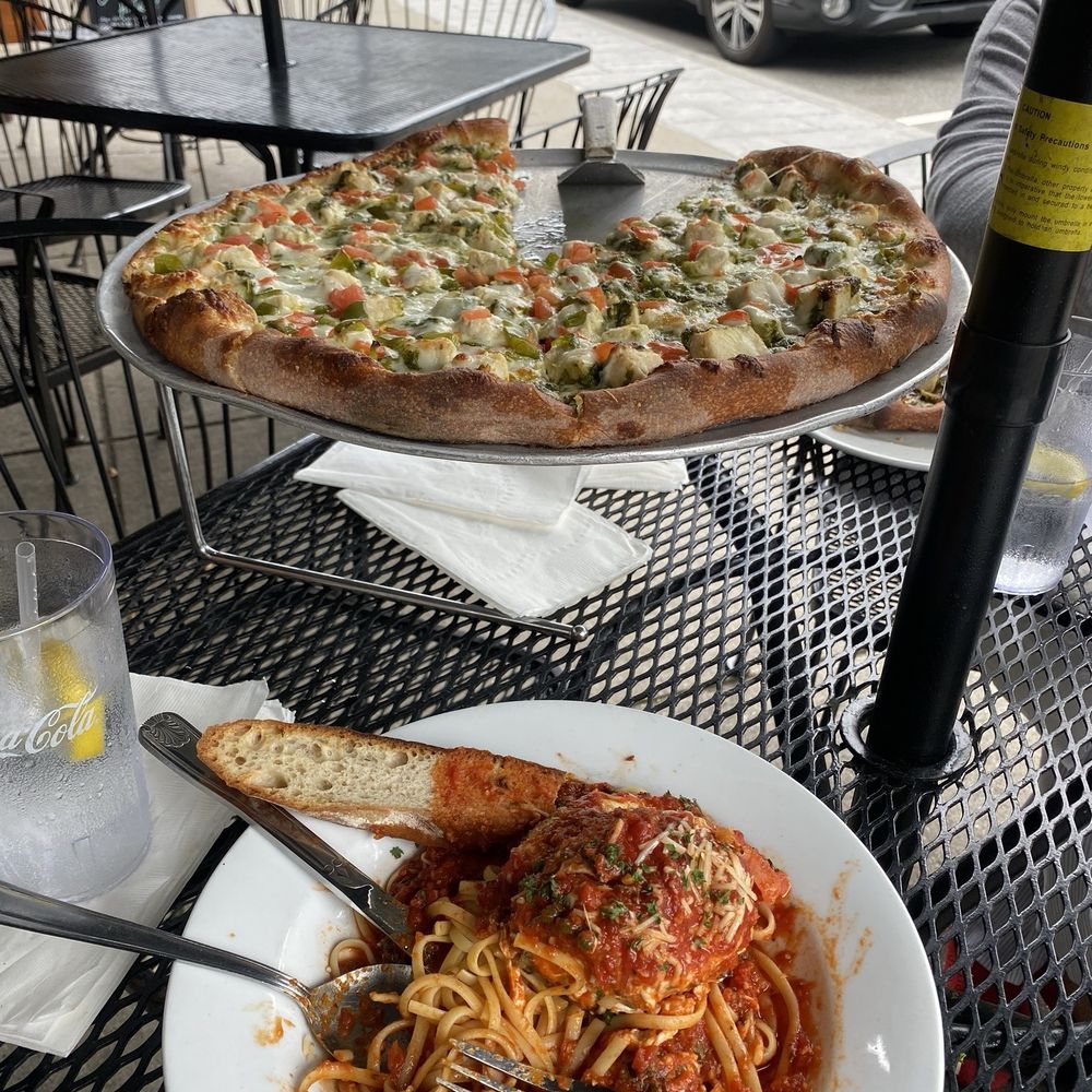 Egg Plant parmigiana & and Chicken Pesto pizza Egg Plant parmigiana & and Chicken Pesto pizza
