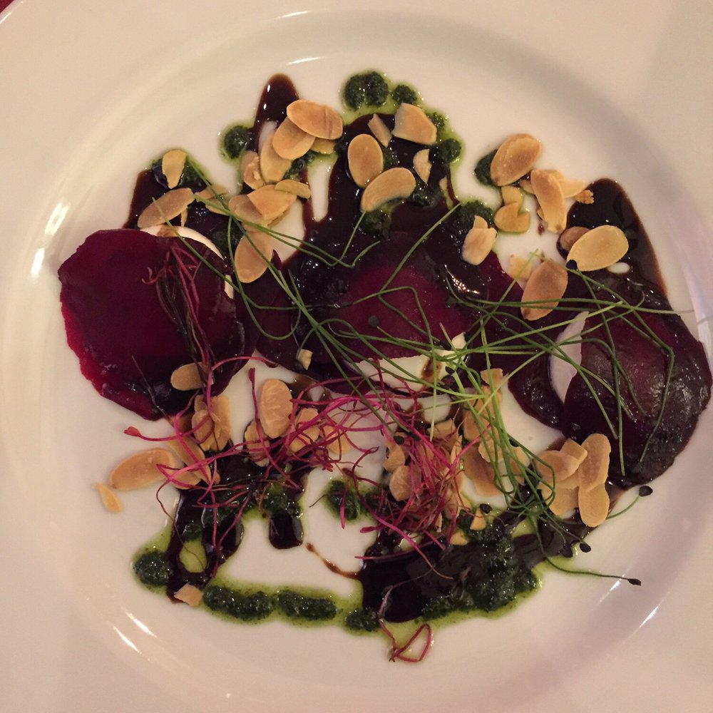 Beet carpaccio salad
