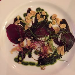 Beet carpaccio salad
