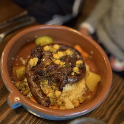 Cafe Mogador - Homemade Merguez Sausage Couscous
