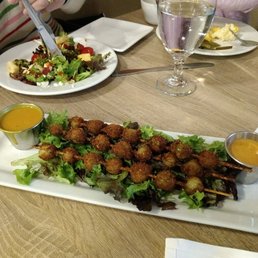 Fried green cherry tomatoes!