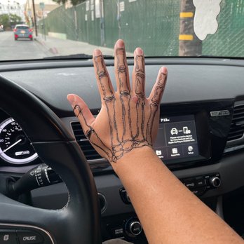Hollywood Threading Station - Skeleton hand - Henna Artists Near Me - Los Angeles, California