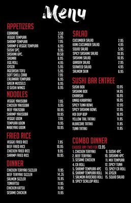 Menu photo 7 O Sushi Restaurant Tucson, AZ