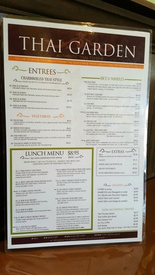 Menu photo 8 Thai Garden Huntsville, AL