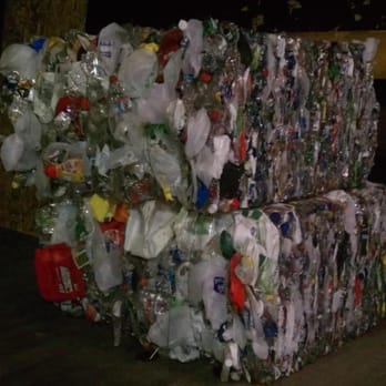 Double J Disposal - Baled plastics waiting to be shipped to mills in the US for processing - Junk Removal & Hauling Near Me - Austin, Colorado
