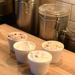 The Big Chill: Hubs' Regular Sugar Free Cherry Vanilla/Regular Coconut/ Regular Rum Raisin/ My Vegan Rum Raisin The Big Chill: Hubs' Regular Sugar Free Cherry Vanilla/Regular Coconut/ Regular Rum Raisin/ My Vegan Rum Raisin