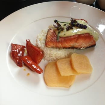 Blue Hat Bistro - Pan fried sockeye salmon - Bistros Near Me - Vancouver, British Columbia Blue Hat Bistro - Pan fried sockeye salmon - Bistros Near Me - Vancouver, British Columbia