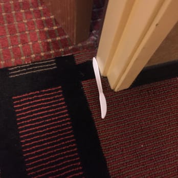 Quality Inn & Suites Cvg Airport - The plastic knife that remained next to our door in the hallway for over 24 hours. - Hotels Near Me - Erlanger, Kentucky Quality Inn & Suites Cvg Airport - The plastic knife that remained next to our door in the hallway for over 24 hours. - Hotels Near Me - Erlanger, Kentucky