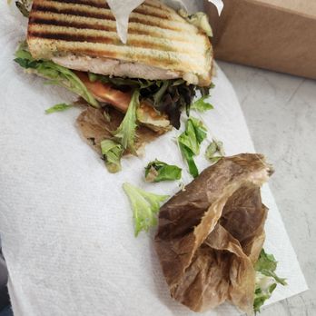 V Boulevard Cafe - Papertowel. I'm glad I saw ot before I took the bite. - Coffee & Tea Near Me - Glendale, California