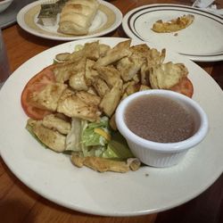 Brothers Italian Restaurant - Small house salad with added chicken