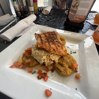 Miss Shirley's Cafe, Inner Harbor - Get Your Grits on w Salmon - Breakfast & Brunch Near Me - Baltimore, Maryland