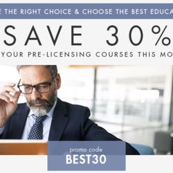 NOVUS Realty - Best Education on your Real Estate PRE-LICENSING course this month. SAVE 30%