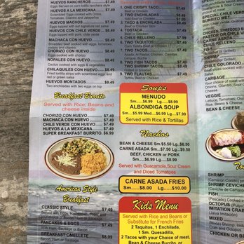 Mango's Paradise - Menu! - Mexican Near Me - Rialto, California