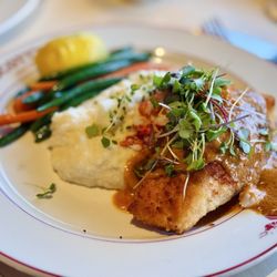 Scott's Seafood - Stuffed Grilled Salmon Alla Bella