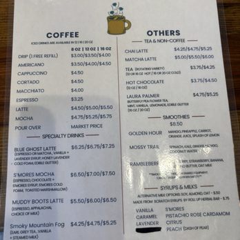 Blue Ghost Outpost - Here's their yummy menu!!! - Coffee & Tea Near Me - Waynesville, North Carolina Blue Ghost Outpost - Here's their yummy menu!!! - Coffee & Tea Near Me - Waynesville, North Carolina