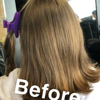 Foxycut Salon - Before. My boring, natural hair. - Hair Salons Near Me - Seattle, Washington