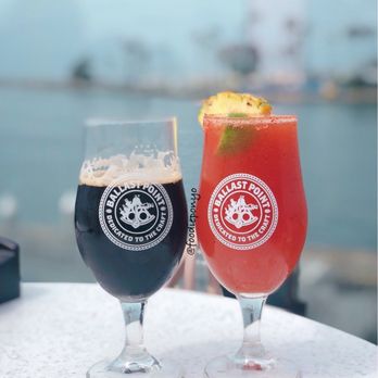 Ballast Point Brewing Long Beach - Victory at sea (left) and Ballas point michelada (right) - Breweries Near Me - Long Beach, California
