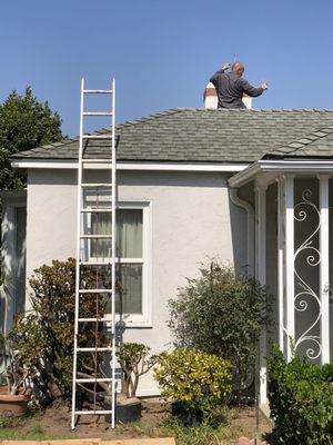 Chimney Sweep & Inspections - A chimney sweep consists of sweeping out everything from inside your chimney such as leaves, dust, debris, backed up creosols. You never have to worry about a mess being left behind because we throughly secure the chimney with a tarp, with that nothing comes flying into your home. With our company chimney sweeps are done before an inspection so that the technician has a better view of whats going on in the chimney (not just looking at thick backed up creosols that can be hiding any chimney damage underneath.) Chimney sweeps and inspections should be done every 6 months to 1 year depending on how often you use your chimney. Chimney sweeps are very important as they keep smoke and carbon monoxide from coming back into your home. Chimney inspections are just as important because they make sure that your chimney is in good working conditions for safe use. Chimney Sweep & Inspections - A chimney sweep consists of sweeping out everything from inside your chimney such as leaves, dust, debris, backed up creosols. You never have to worry about a mess being left behind because we throughly secure the chimney with a tarp, with that nothing comes flying into your home. With our company chimney sweeps are done before an inspection so that the technician has a better view of whats going on in the chimney (not just looking at thick backed up creosols that can be hiding any chimney damage underneath.) Chimney sweeps and inspections should be done every 6 months to 1 year depending on how often you use your chimney. Chimney sweeps are very important as they keep smoke and carbon monoxide from coming back into your home. Chimney inspections are just as important because they make sure that your chimney is in good working conditions for safe use.