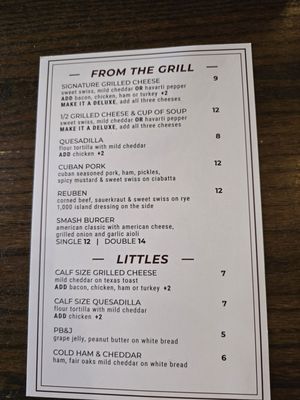 Menu photo 1 Farmhouse Restaurant Fair Oaks, IN