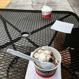 Sea salted caramel cookies and creme and cookie dough ice cream.