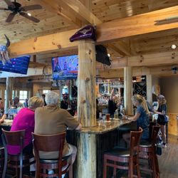 The Lodge Espresso Bar and Eatery - Picture of the bar at the tavern.