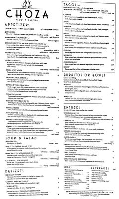 Menu photo 8 Choza Tigard, OR