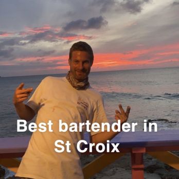 Off the Wall - Benny the bartender - Pizza Near Me - St Croix, Virgin Islands