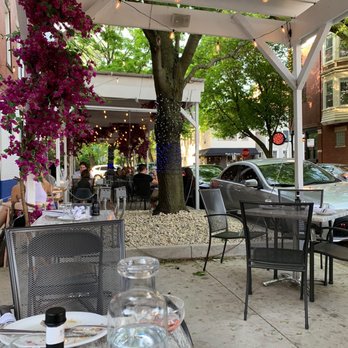 Avli Taverna - Beautiful patio along the side of the restaurant - Greek Near Me - Chicago, Illinois
