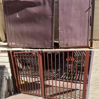 King Fabrication - Before and after gate replacement - Metal Fabricators Near Me - Fort Mohave, Arizona