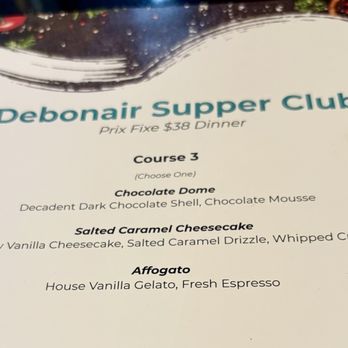 Debonair Supper Club - Dessert Bite 30 menu, June 2026 - Supper Clubs Near Me - Orlando, Florida Debonair Supper Club - Dessert Bite 30 menu, June 2026 - Supper Clubs Near Me - Orlando, Florida