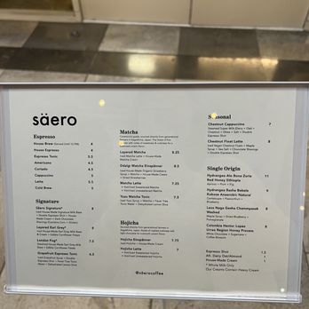 Saero - Menu 12/21/25 (ig: @cravingswithcat) - Coffee & Tea Near Me - Los Angeles, California Saero - Menu 12/21/25 (ig: @cravingswithcat) - Coffee & Tea Near Me - Los Angeles, California