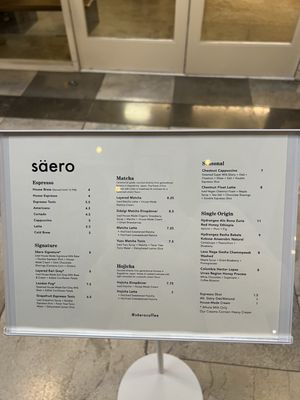 Menu photo 8 Saero Los Angeles, CA