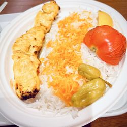 Cazba Persian Grill - Grill chicken breast on rice!