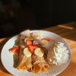 The Cubby Hole - Strawberry banana Nutella crepe