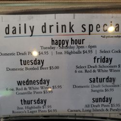 Rossco's Pub - Cocktails