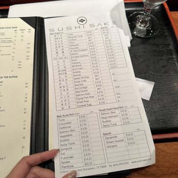 Sushi Sake - Sushi menu - Japanese Near Me - Richardson, Texas